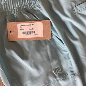 Albion Everywhere Joggers Pull-On Aqua Women’s Size Medium NWT MSRP $98